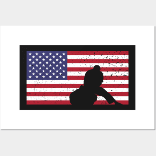 American Flag Brazilian Jiu-Jitsu Posters and Art